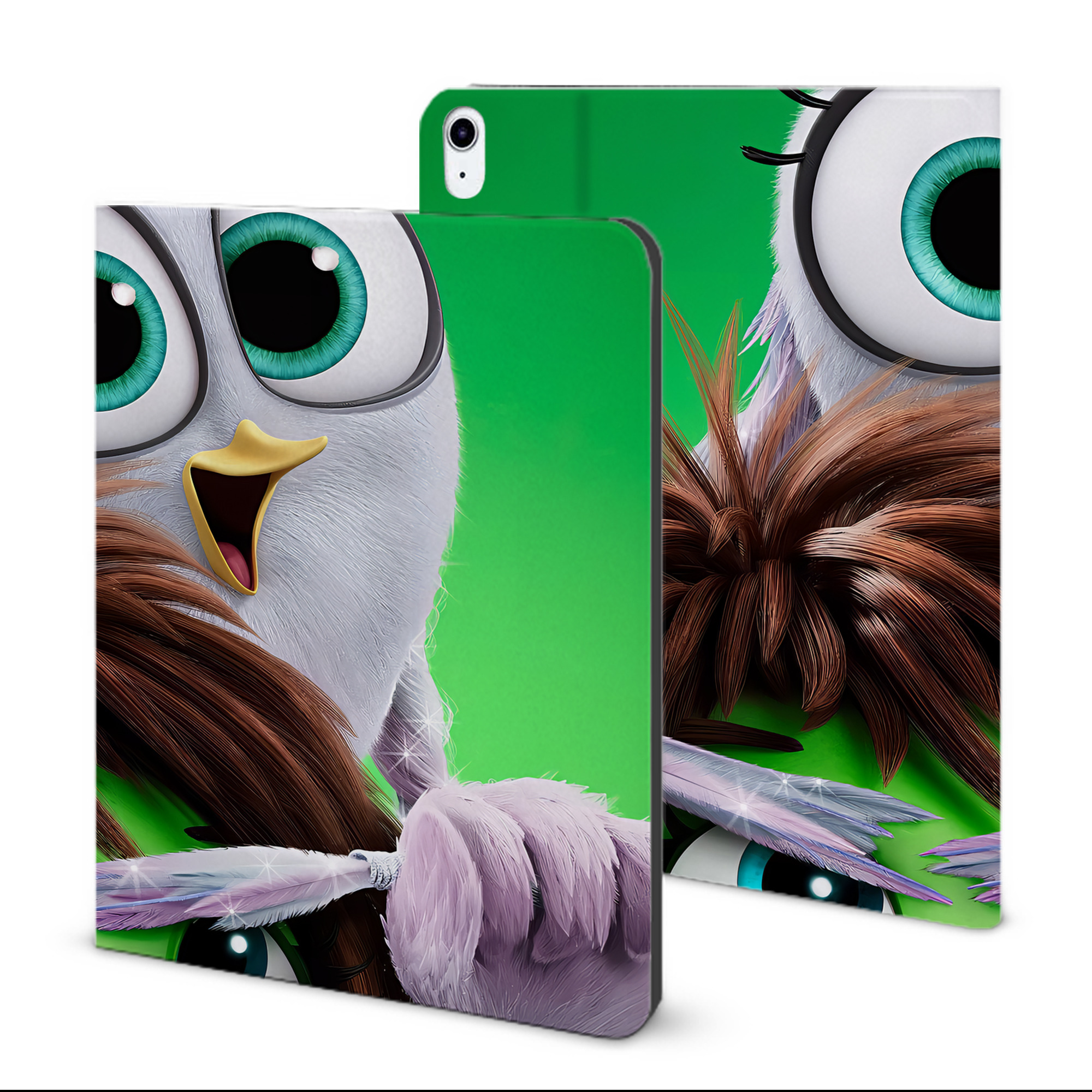 （画像用） Angry Birds アングリーバード IPad ケース ブック型 PUレザー TPU 耐衝撃 軽量 薄型 ペン収納なし 全面保護 IPad 各モデル対応